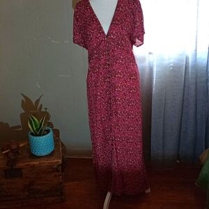Lucky brand floral pattern dress